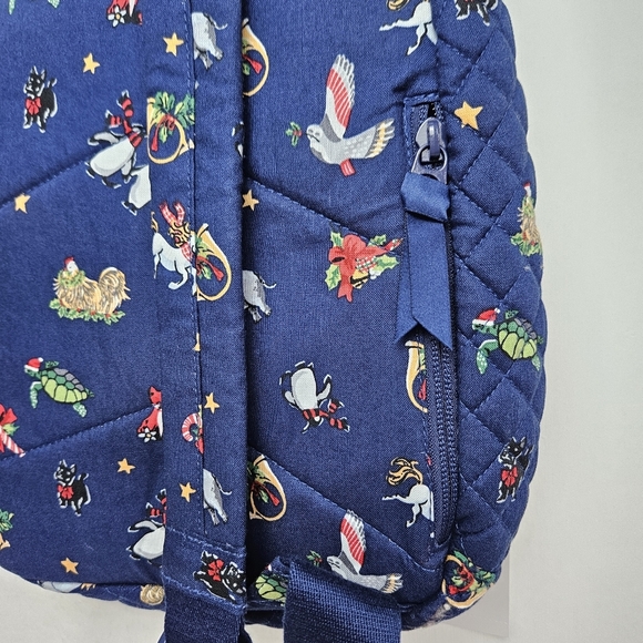 Vera Bradley Quilted Sling Backpack Winter Print - Picture 6 of 8